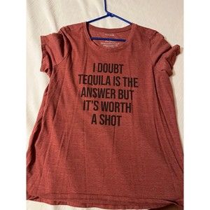 Torrid shirt tee size 1 doubt tequila is the answer